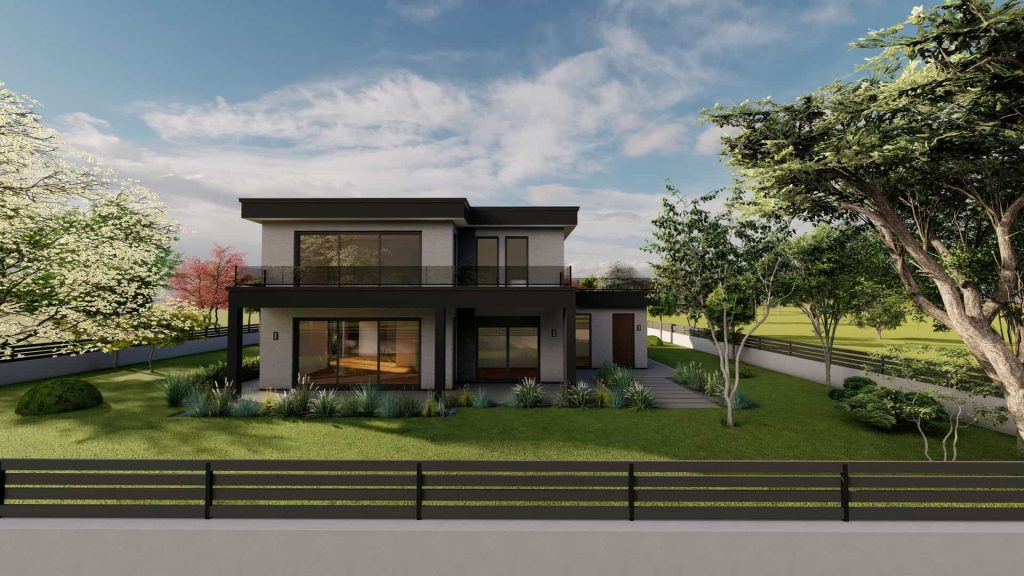 PLANI PER SHTEPI VILLA BETON MBRAPA