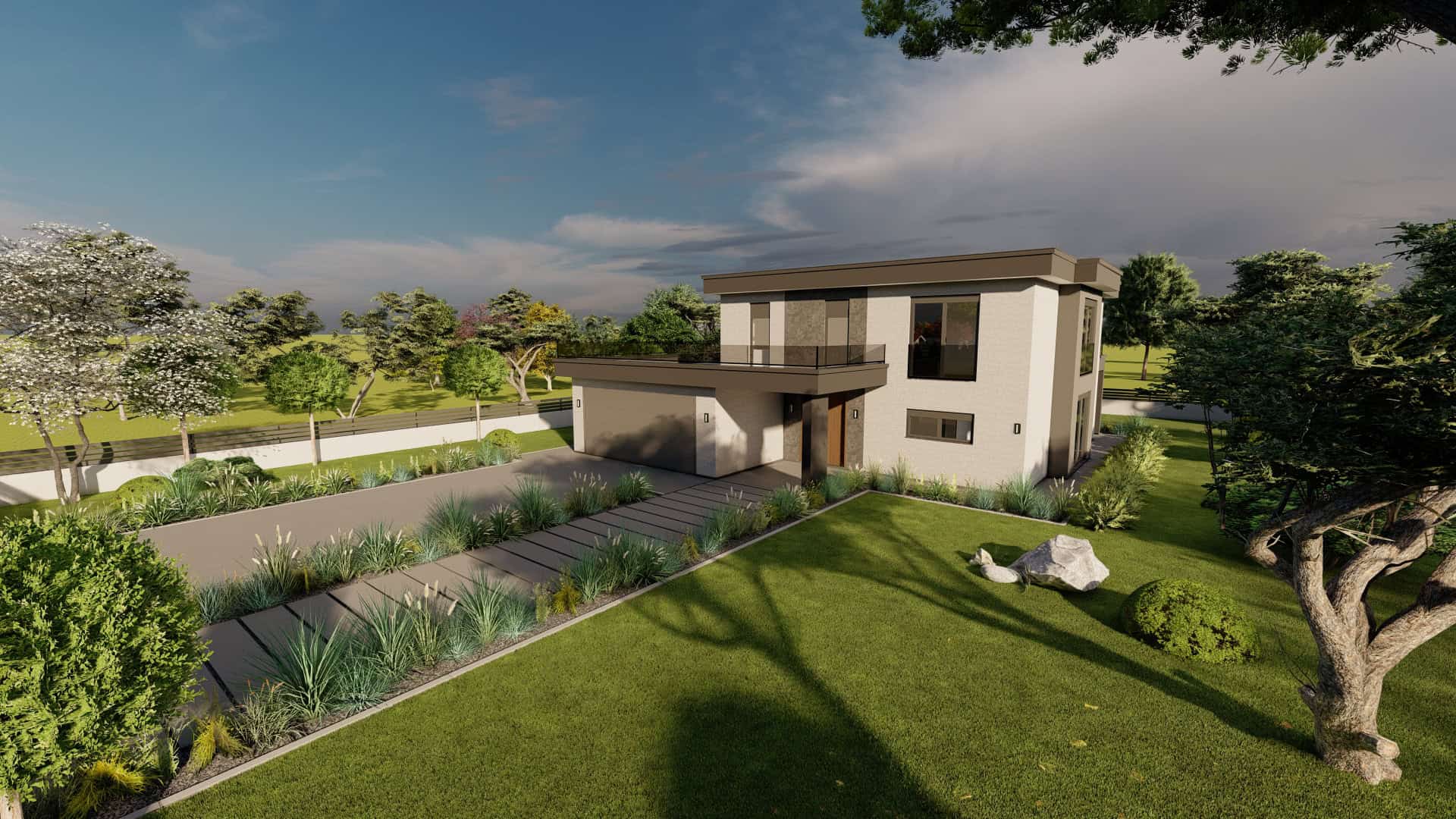 PLANI PER SHTEPI VILLA BETON PAMJE