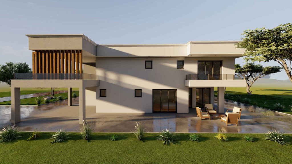 Shtepia 2 katshe me Bodrum NOVA HOUSE - Fasada anesore