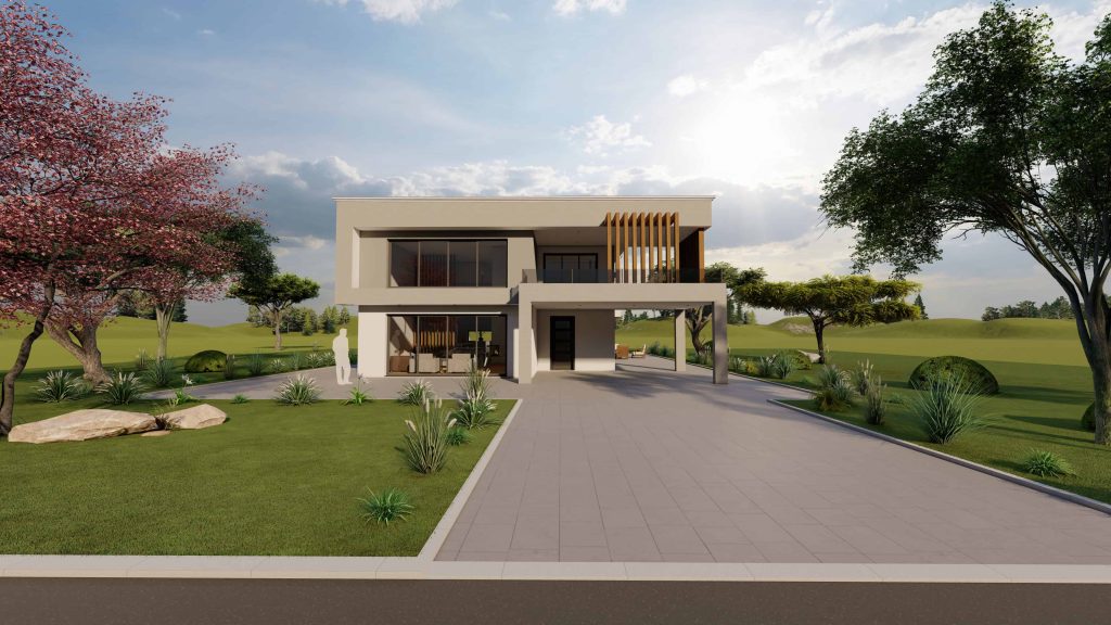 Shtepia 2 katshe me Bodrum NOVA HOUSE - Fasada ballore